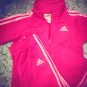 Toddlers all Star hot pink tracksuit